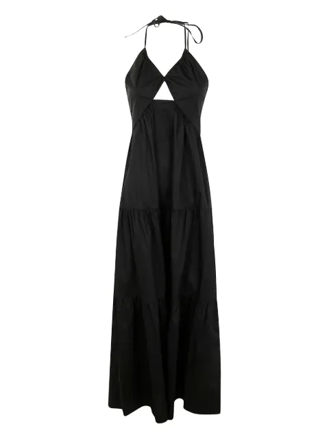 TWINSET tie-fastening cut-out maxi dress