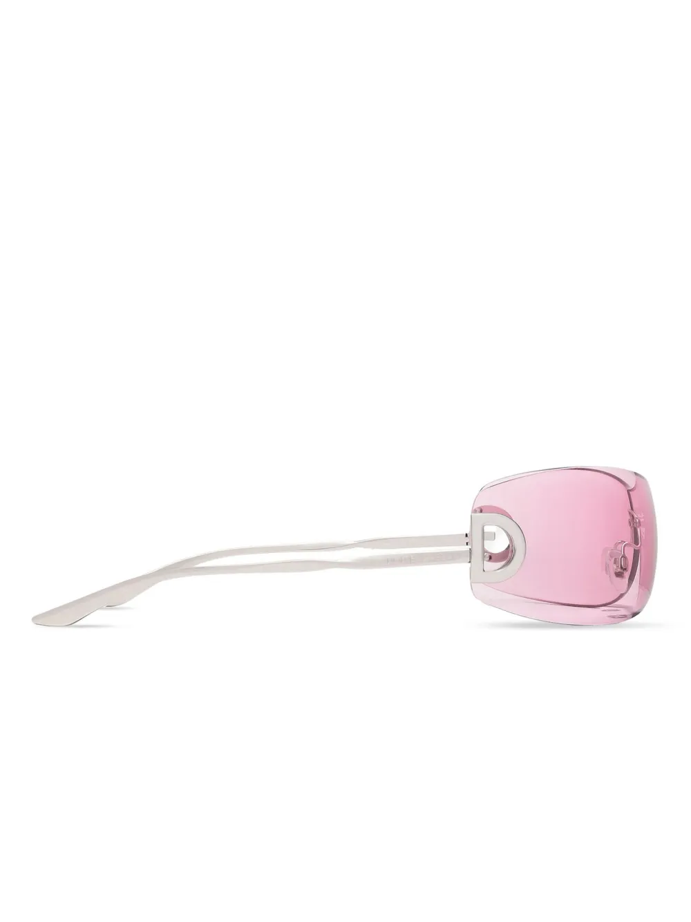 Dolce & Gabbana Eyewear Zonnebril met gebogen montuur Roze