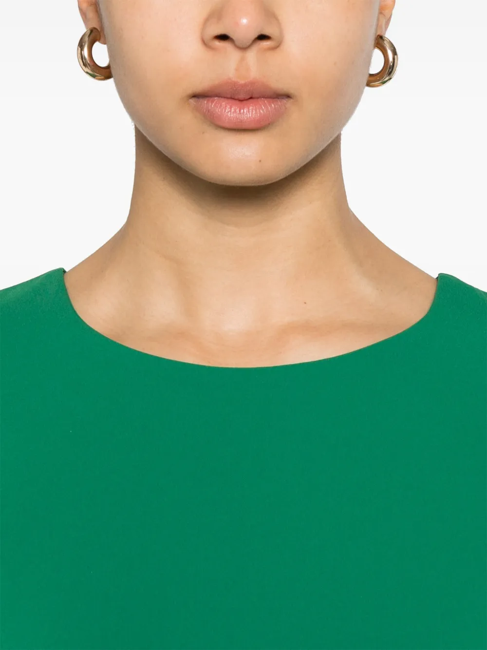 Shop P.a.r.o.s.h Cady Blouse In Green