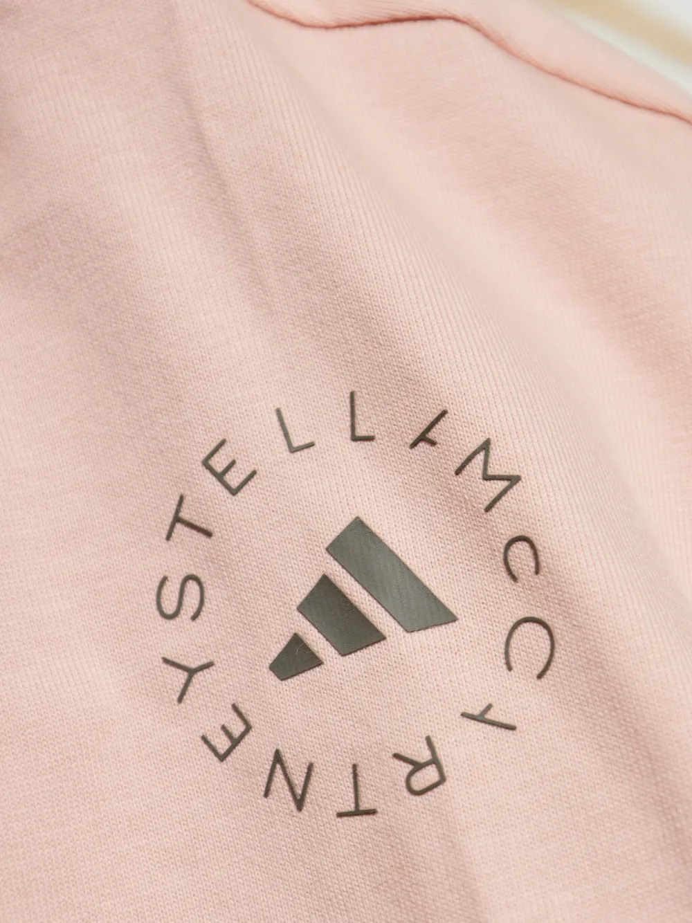 adidas by Stella McCartney T-shirt met logoprint Roze