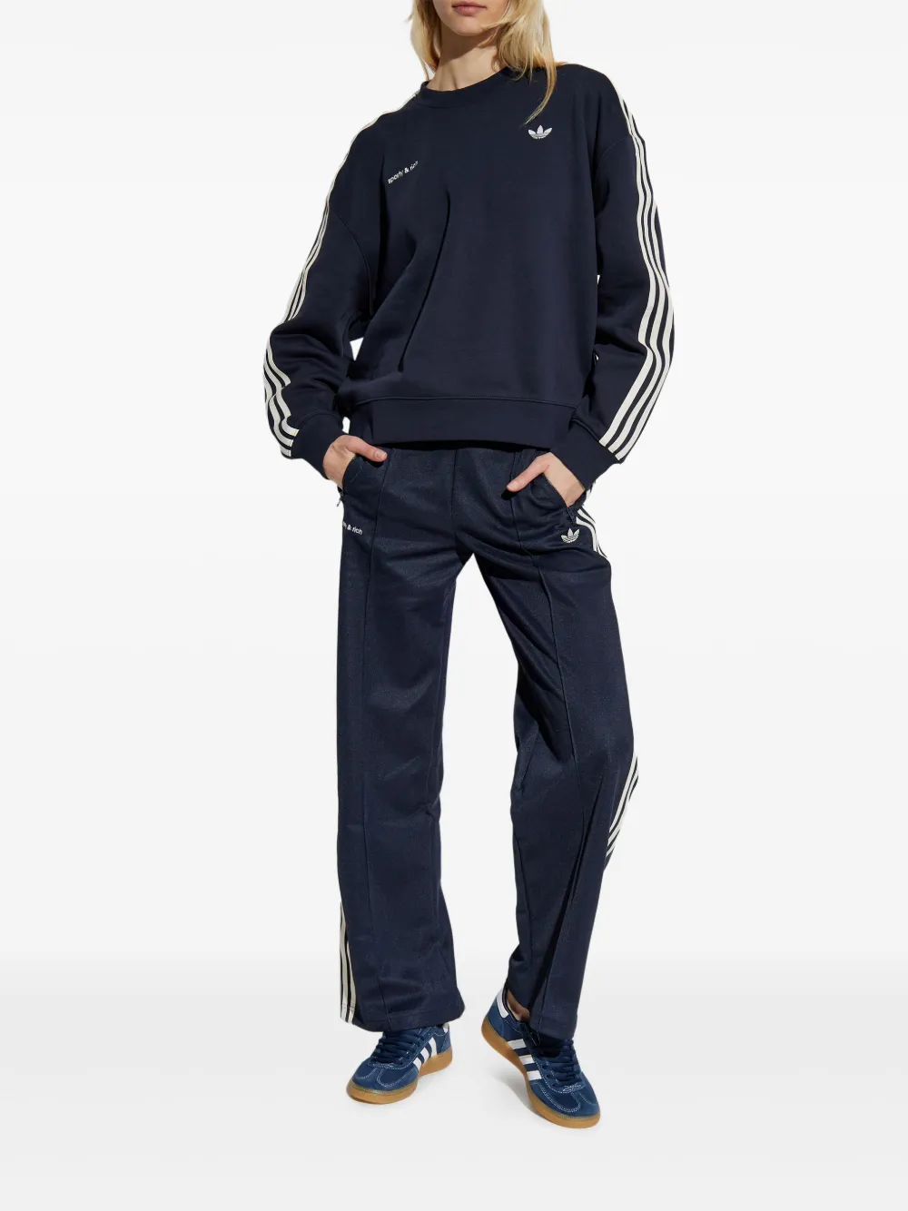 adidas Trainingsbroek met geborduurd logo Blauw
