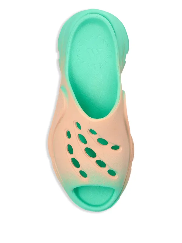 Adidas By Stella McCartney バイカラークロッグサンダル | グリーン