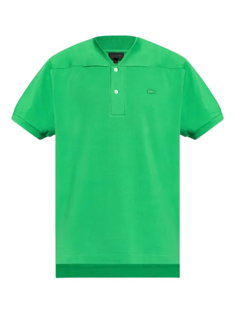 Lacoste playera tipo polo con aplique de cocodrilo