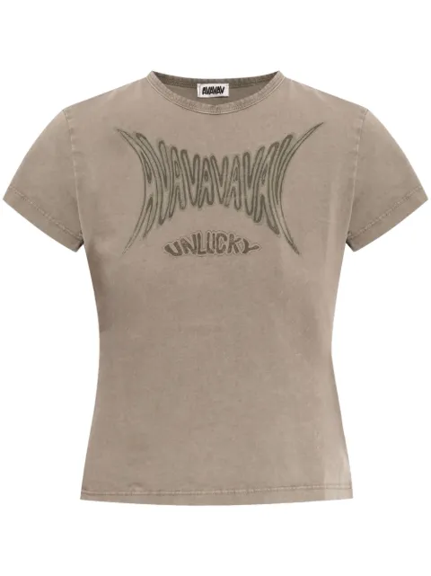 AVAVAV graphic-print cropped T-shirt