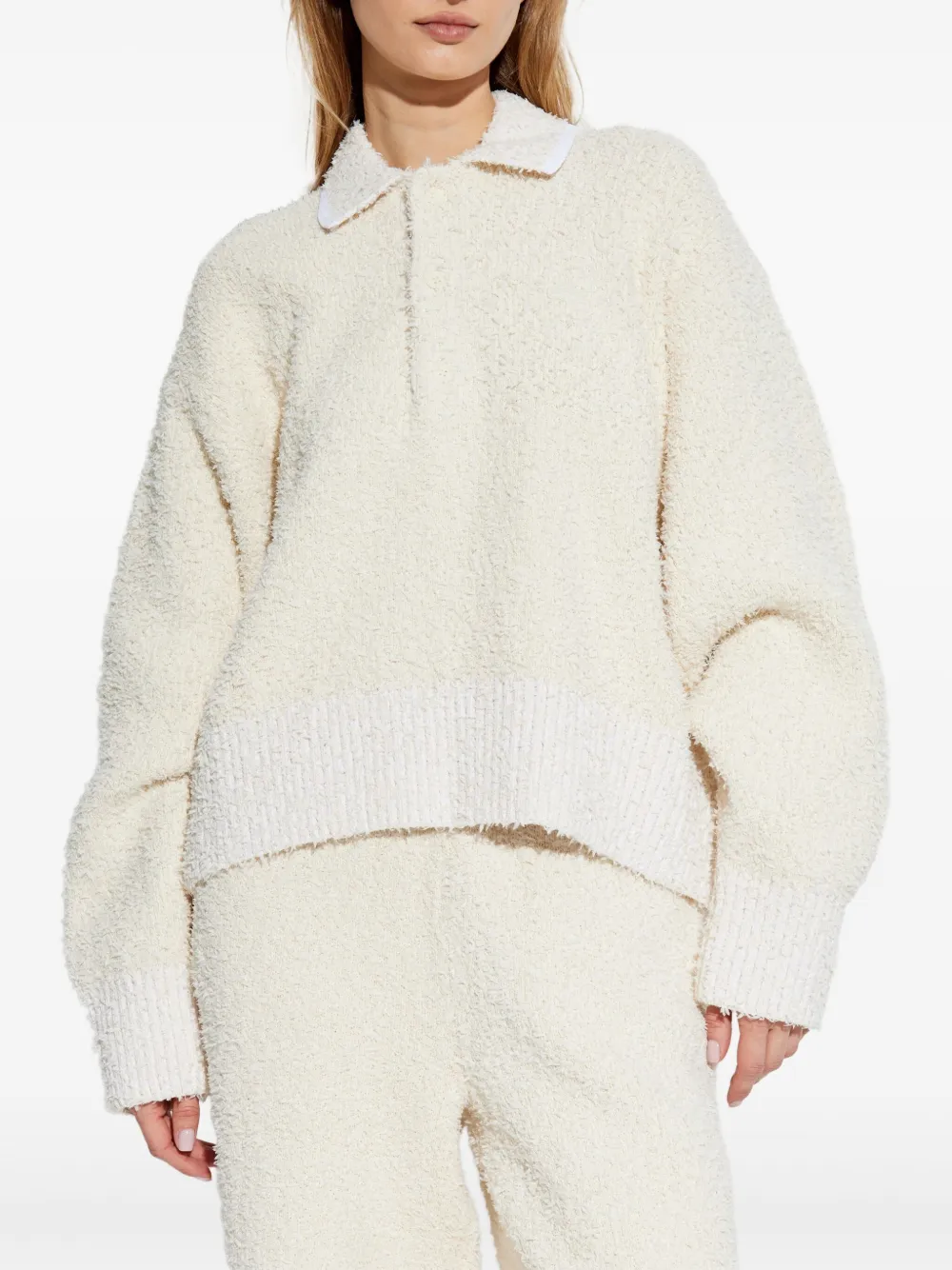 Lacoste Gebreide trui Wit