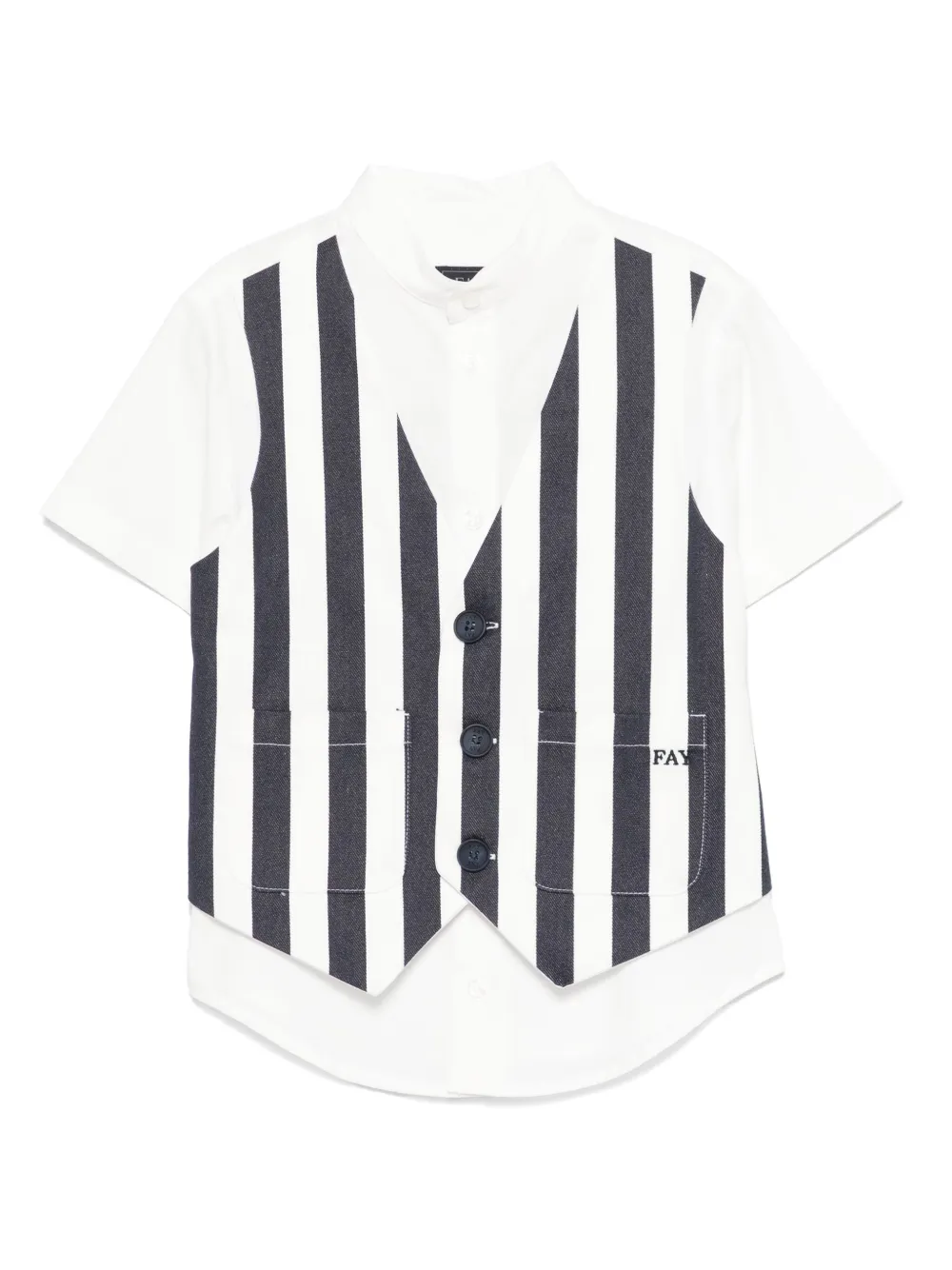 Fay Kids Gelaagd T-shirt Wit