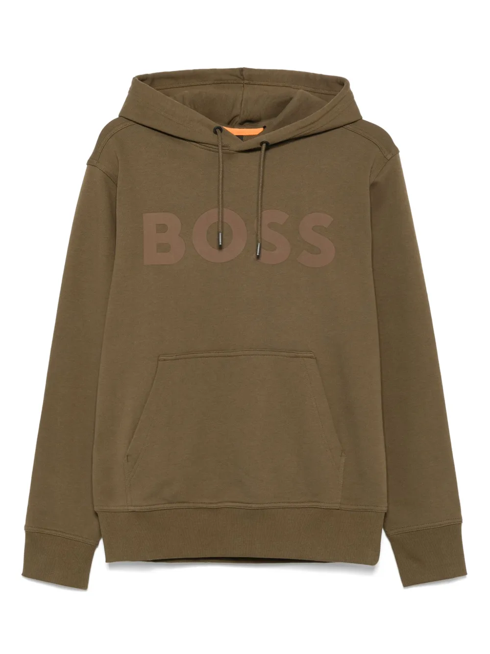 BOSS logo-print hoodie | Brown | Image 1