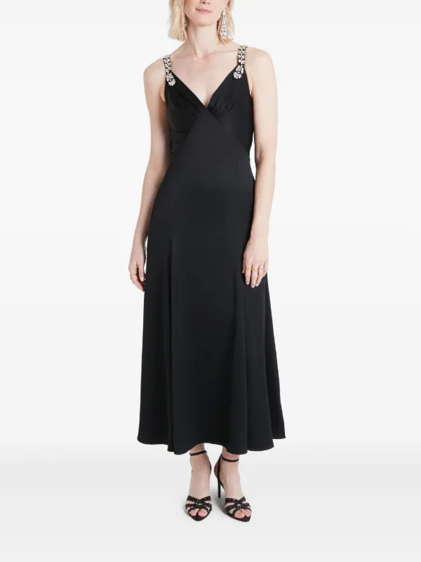Temperley London - Sofia Strappy Dress - Black - UK14