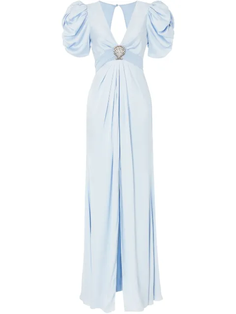 Temperley London short-sleeve gown