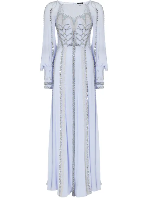 Temperley London long-sleeve maxi dress