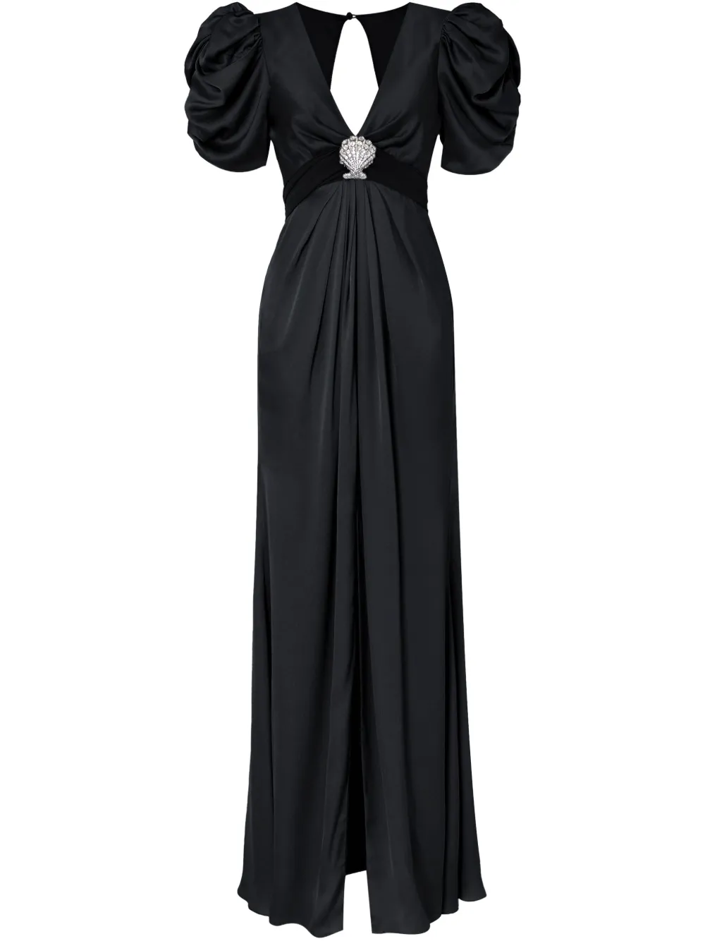 Temperley London ショートスリーブ イブニングドレス - ブラック Temperley London ショートスリーブ イブニングドレス - ブラック
