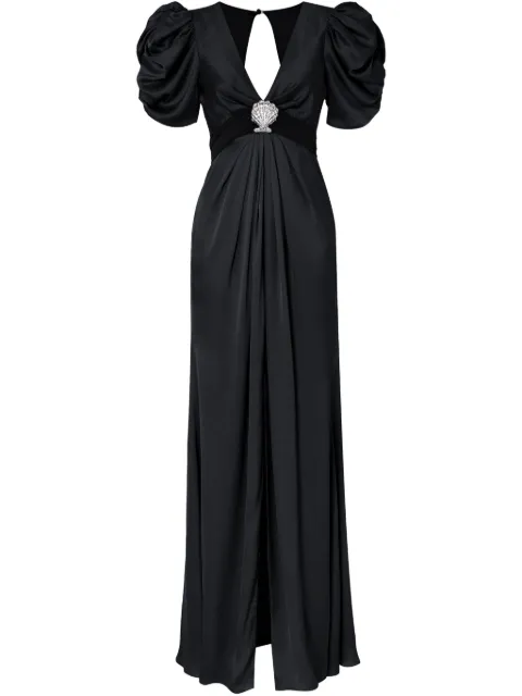 Temperley London short-sleeve gown
