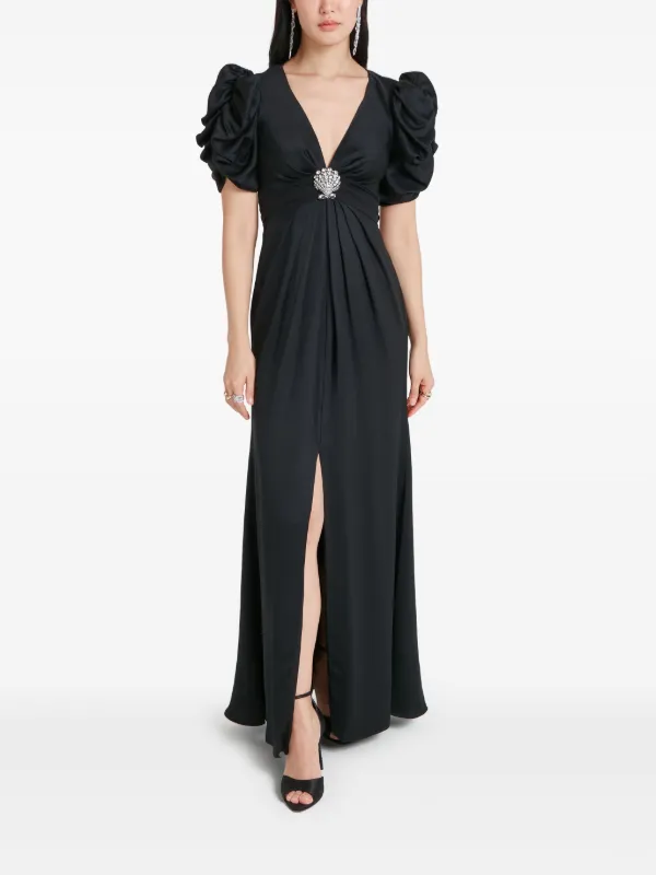 Temperley London - Sofia Sleeved Dress - Black - UK8