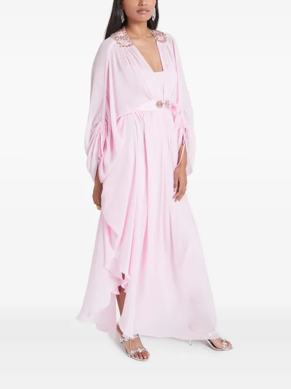 london embellished maxi dress Temperley London Embellished Maxi Dress | Pink