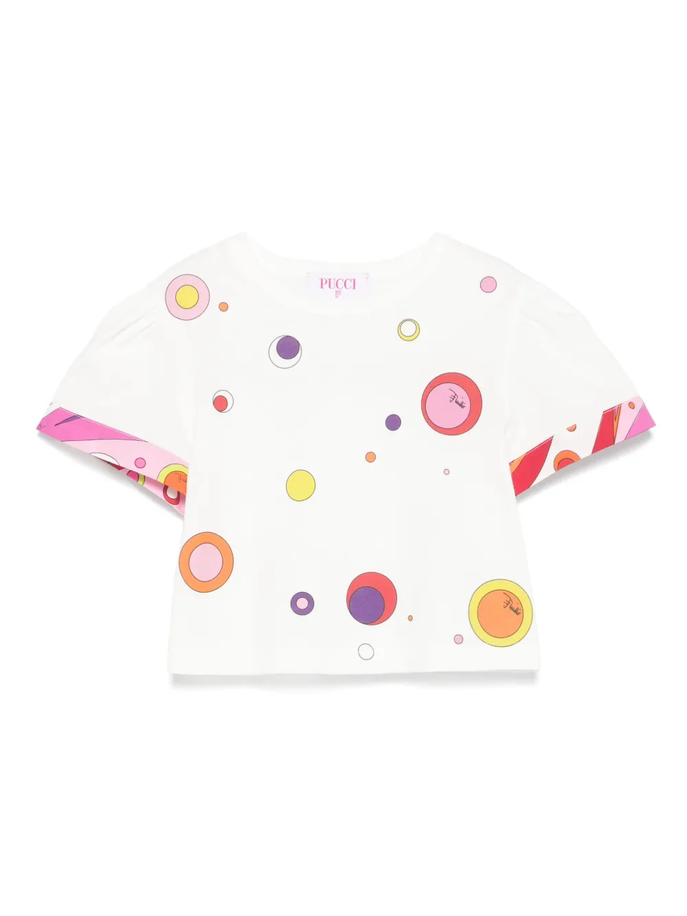 PUCCI Junior playera con estampado Fontane | blanco | Image 1