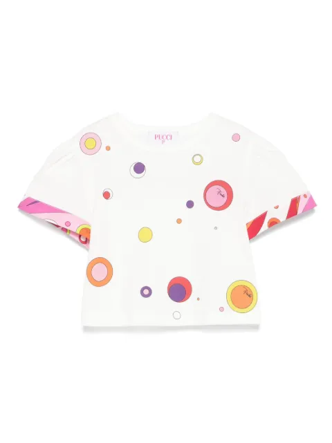 PUCCI Junior Fontane-print T-shirt