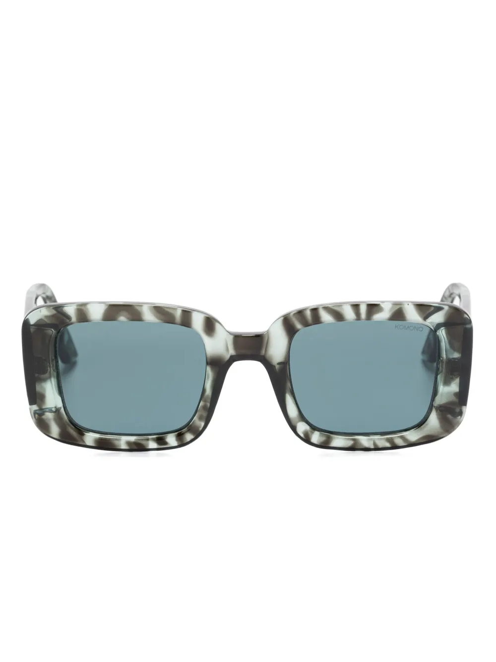 Komono Avery rectangle-frame sunglasses | Blue | Image 1