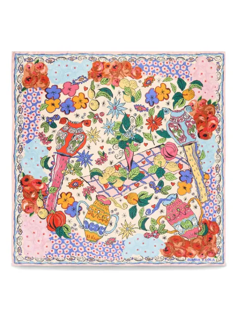Bimba y Lola floral-print scarf