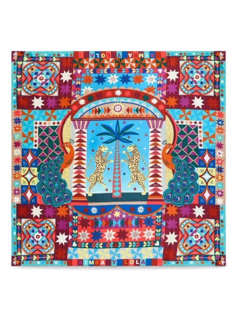 Bimba y Lola geometric-print scarf
