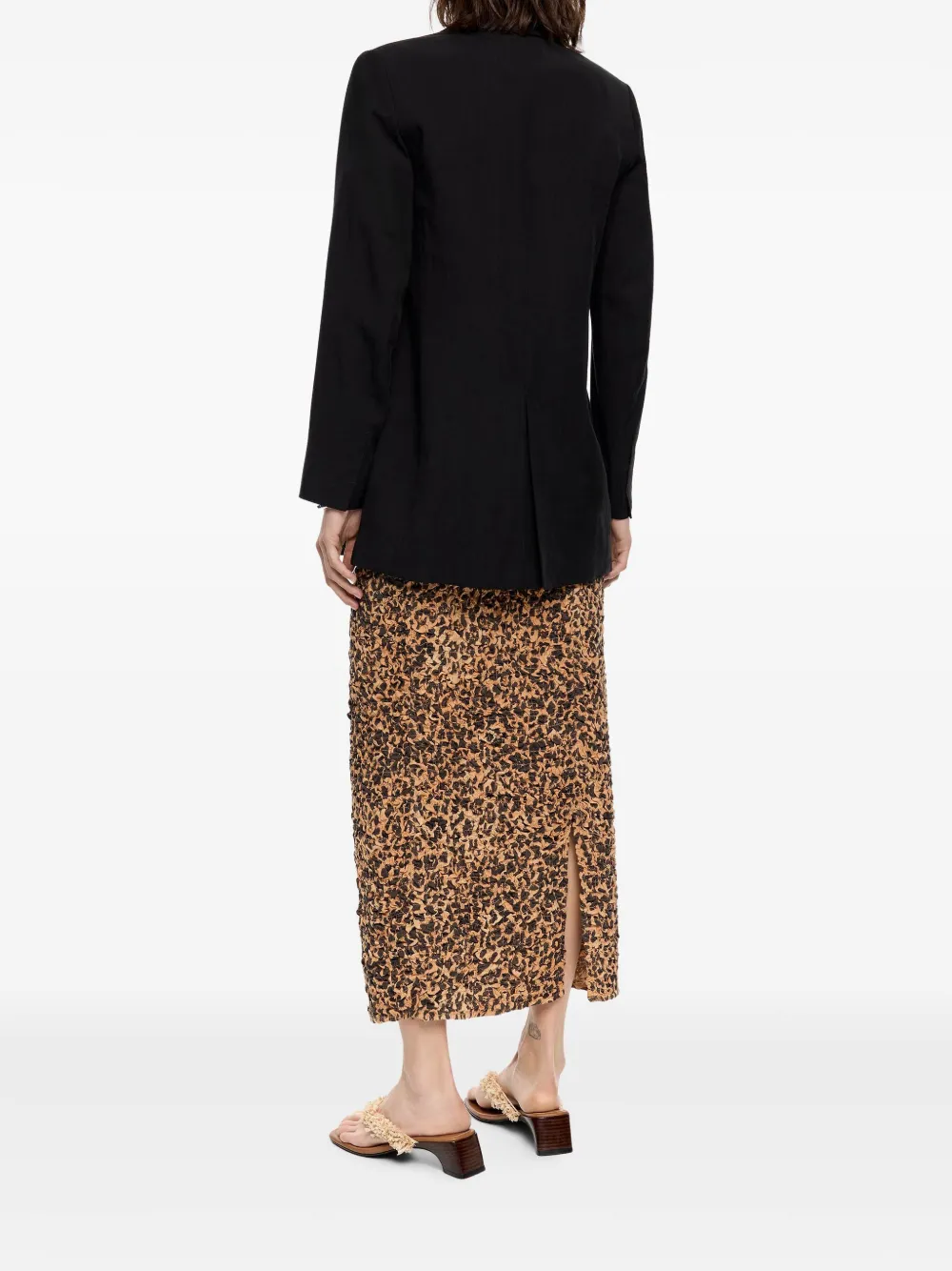 Bimba y Lola Midi-rok met luipaardprint Bruin