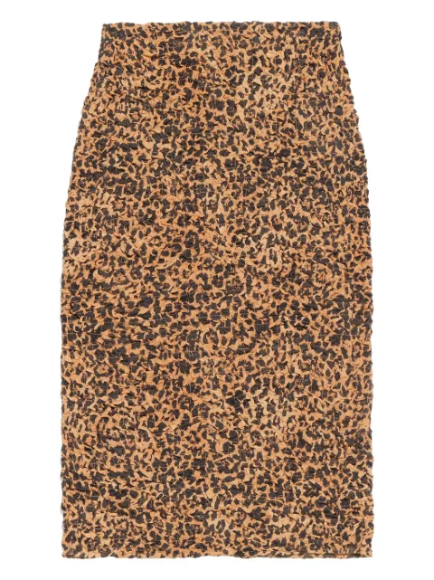 Bimba y Lola falda recta con estampado de leopardo