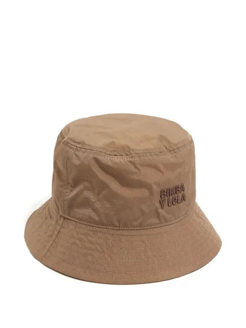 Bimba y Lola logo-embroidered bucket hat