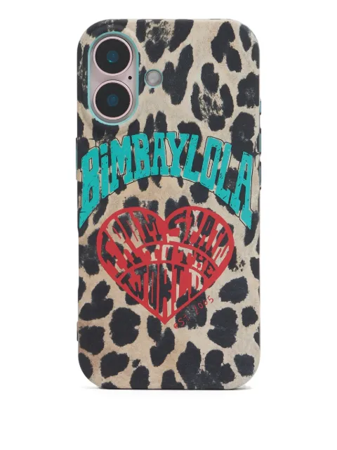 Bimba y Lola leopard-print iPhone 16 case