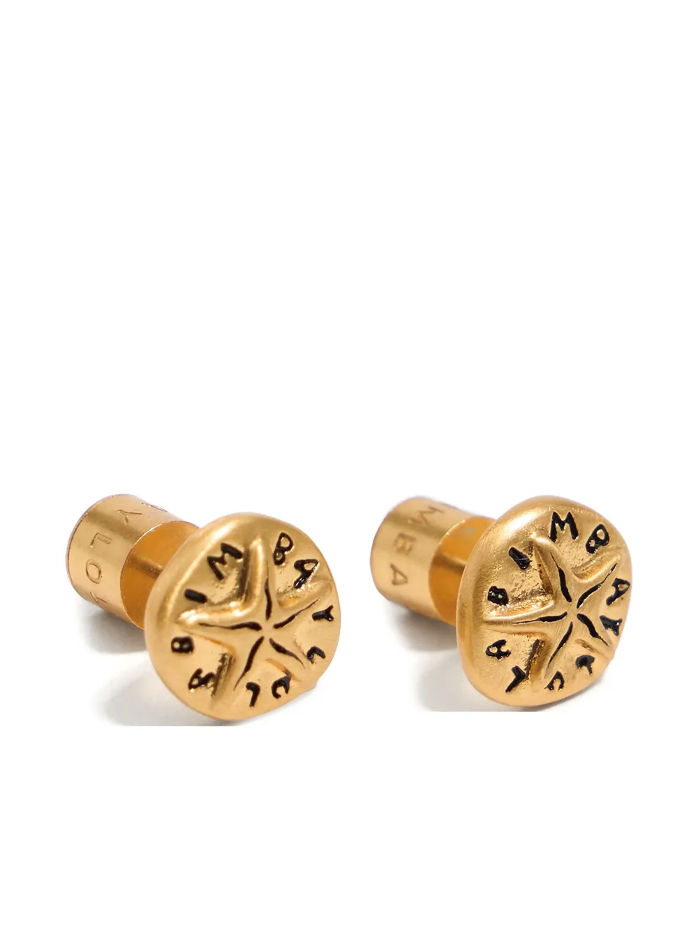 Bimba y Lola aretes con logo grabado | Image 2