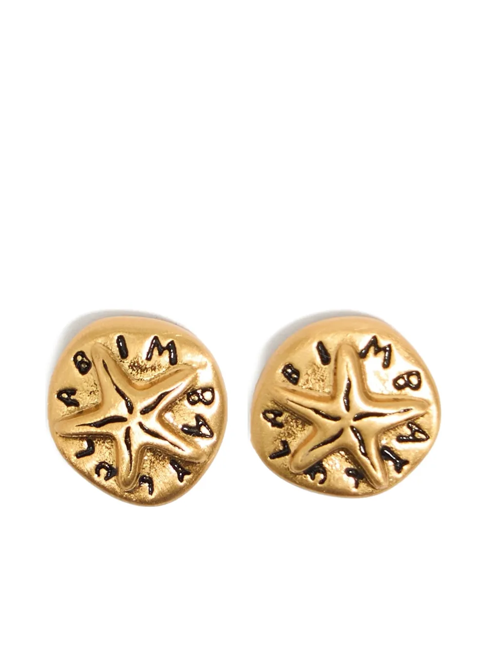 Bimba y Lola ロゴ ピアス - ゴールドトーン Bimba y Lola ロゴ ピアス - ゴールドトーン