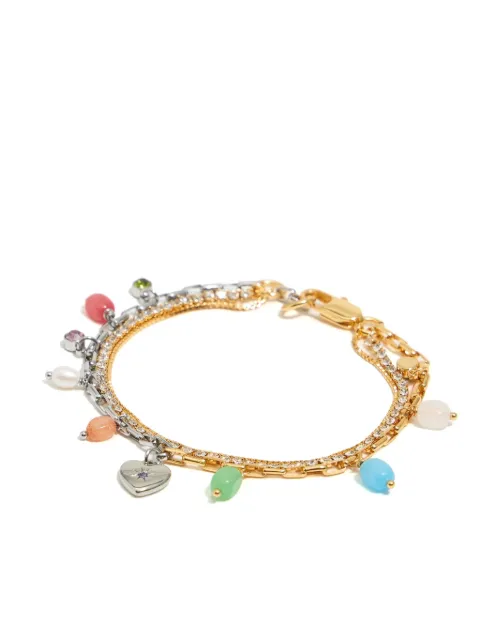 Bimba y Lola pulsera de cadena con detalle de gemas