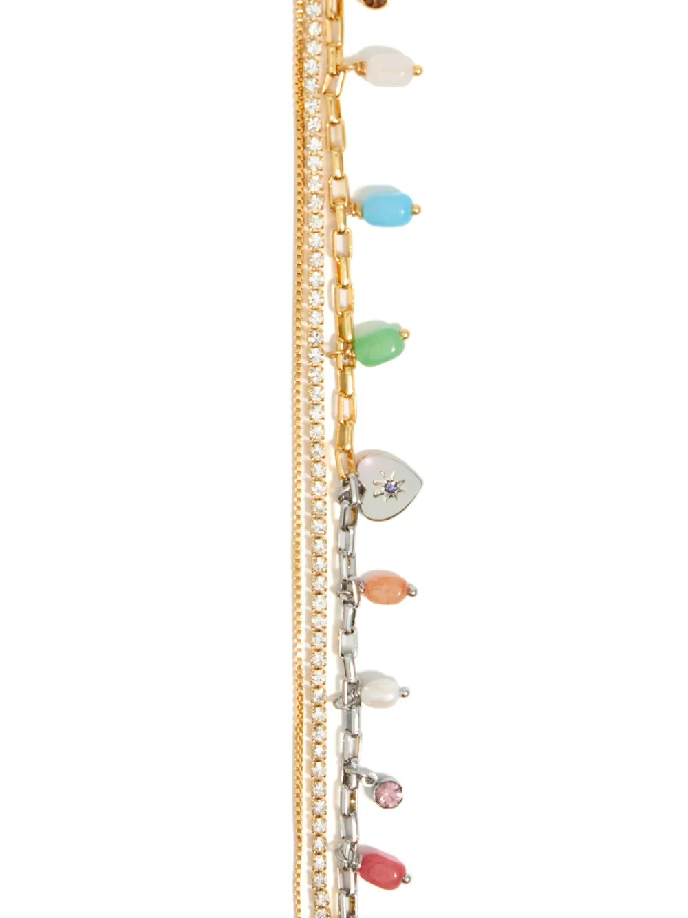 Bimba y Lola gemstone-detail multi-chain bracelet | Image 2
