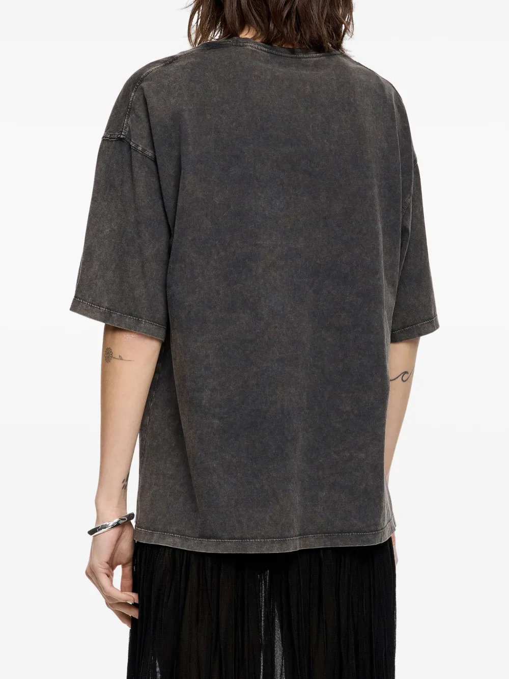 Bimba y Lola Oversized T-shirt met grafische print Zwart