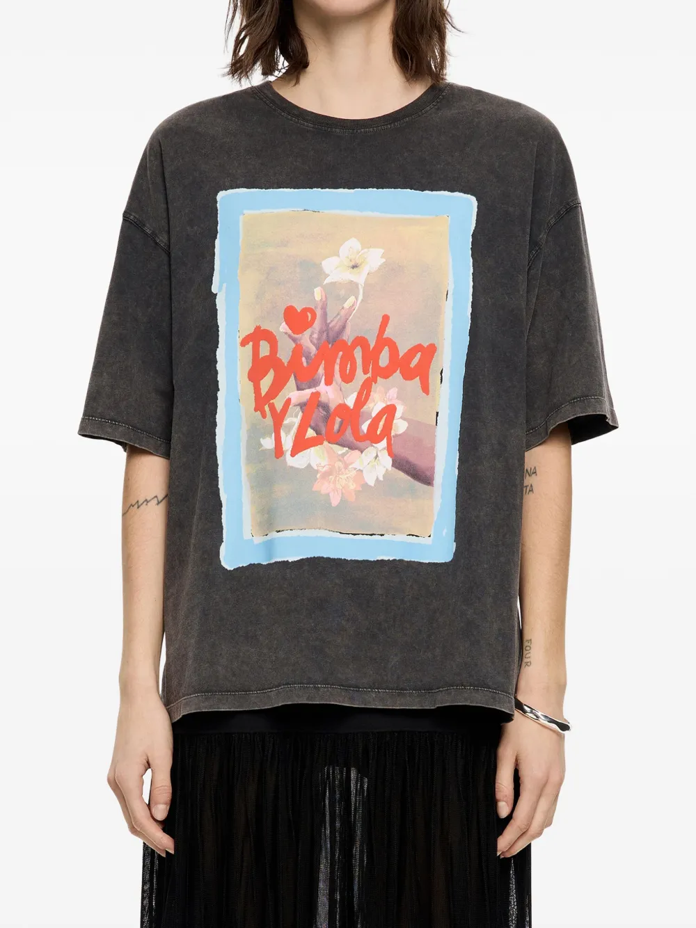 Bimba y Lola playera oversize con estampado gráfico | Playeras y jerséis | Image 2