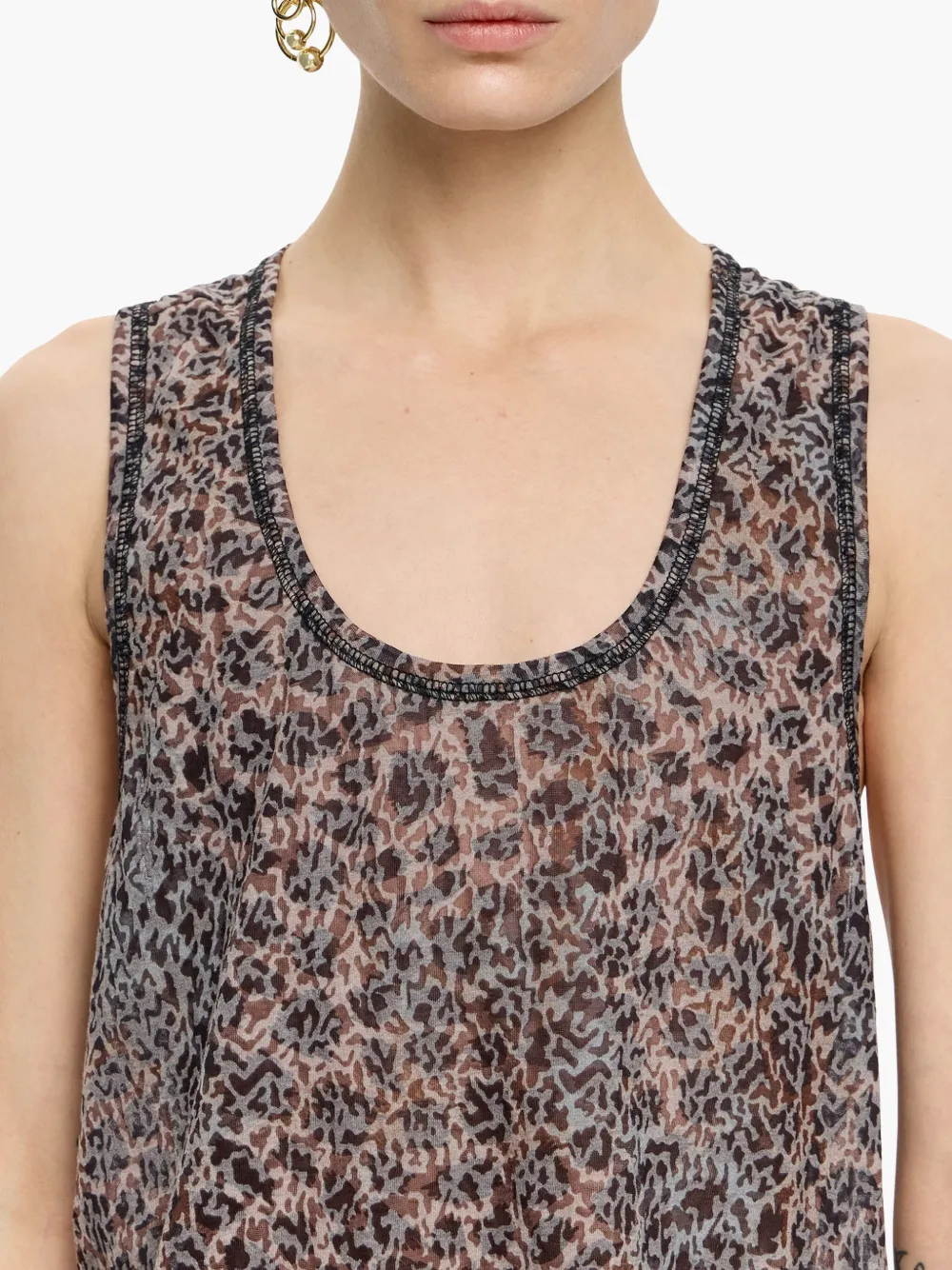 BIMBA Y LOLA ANIMAL PRINT TANK TOP 
