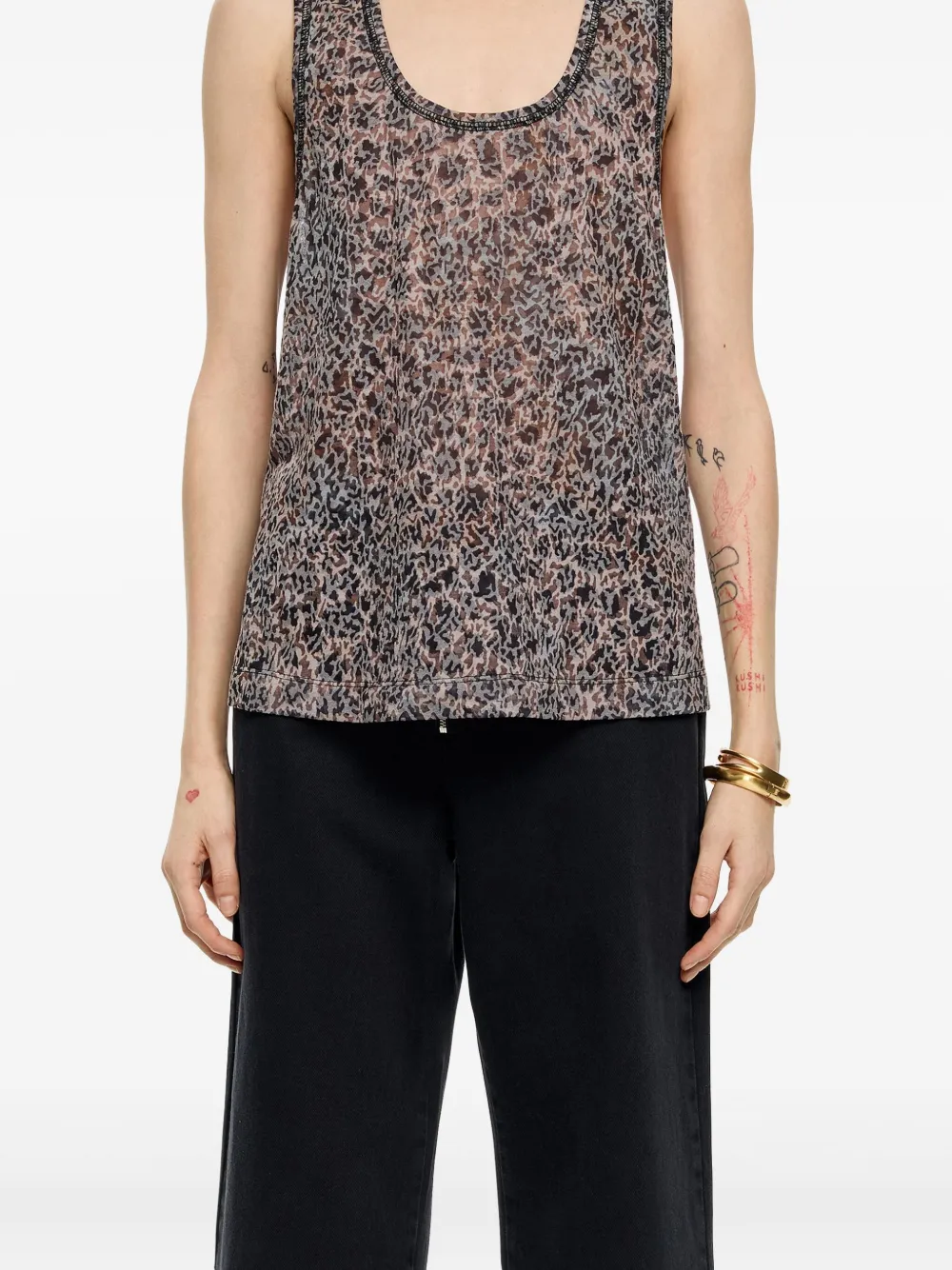 BIMBA Y LOLA ANIMAL PRINT TANK TOP 