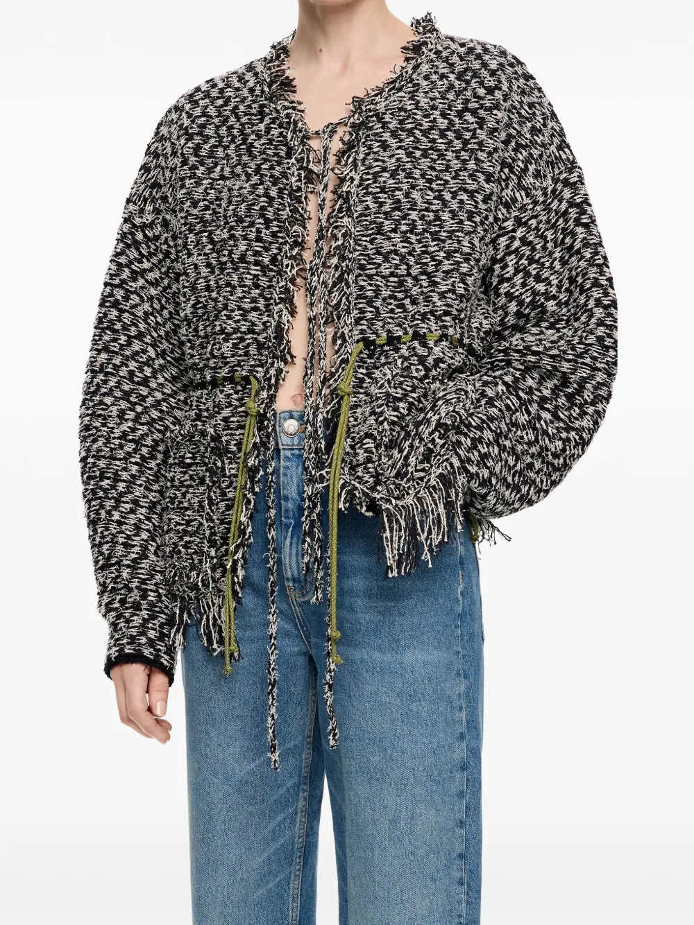 Bimba y Lola cárdigan con flecos en el borde | Cárdigans | Image 2