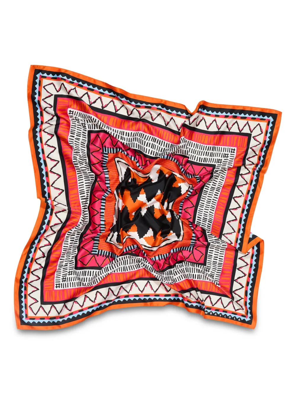 Bimba Y Lola Ikat Scarf In Red