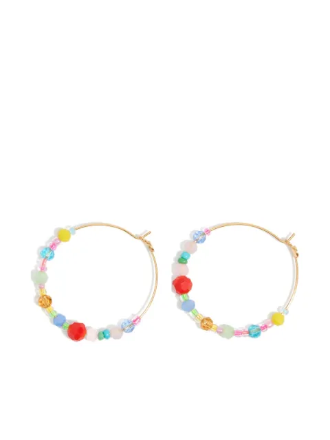 Bimba y Lola crystal-embellished hoop earrings