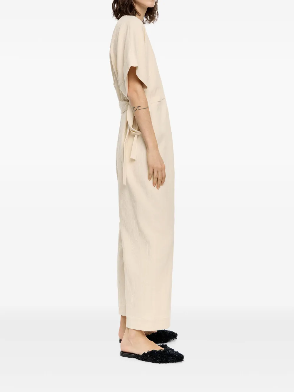 Bimba y Lola Katoenen jumpsuit Beige