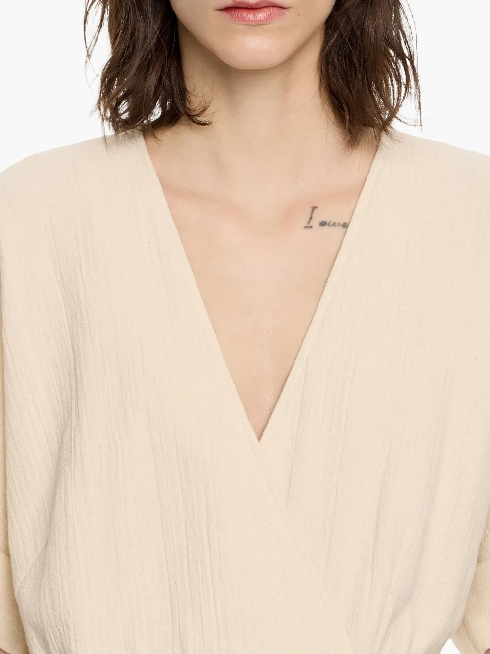 Bimba y Lola Katoenen jumpsuit Beige