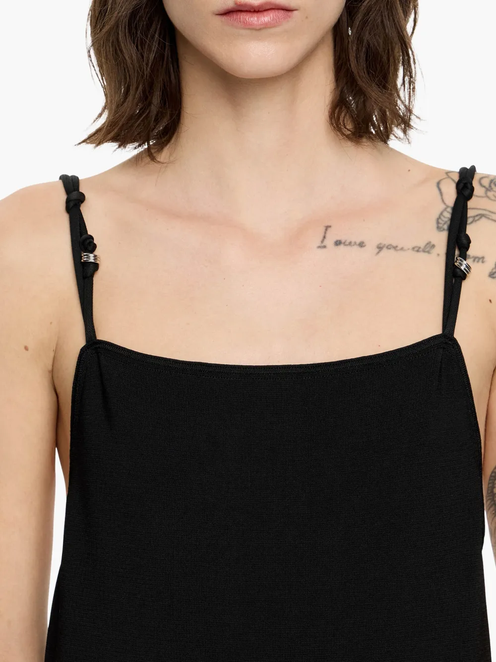 BIMBA Y LOLA METALLIC RINGS DETAILING DRESS 