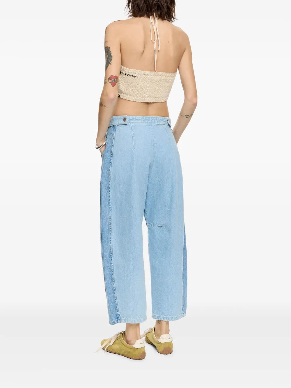 Bimba y Lola Jeans met wijde pijpen Blauw
