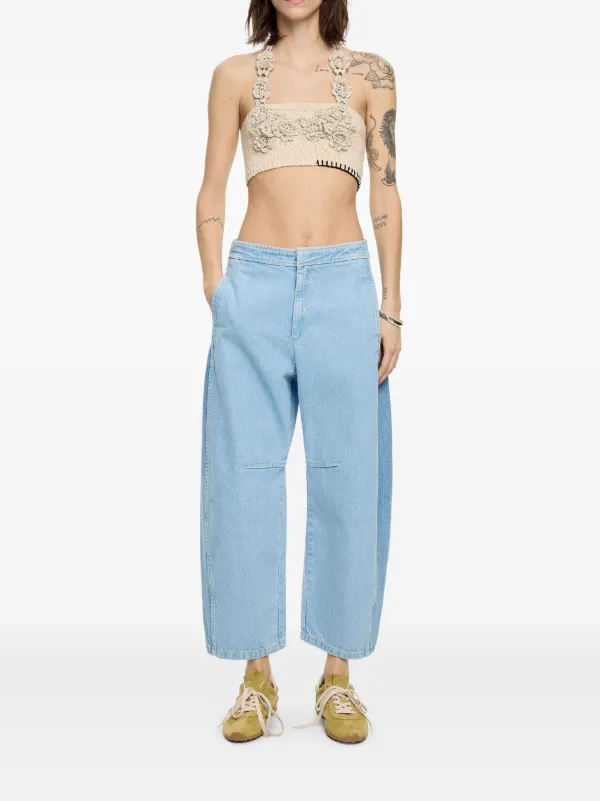 【BIMBA Y LOLA】フルイドデニムワイドジーパン Bimba y Lola ワイドジーンズ | ブルー | FARFETCH JP