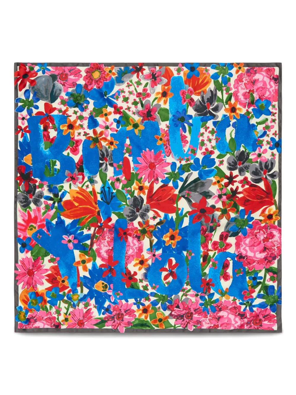 Bimba y Lola フローラル スカーフ - ブルー Bimba y Lola フローラル スカーフ - ブルー