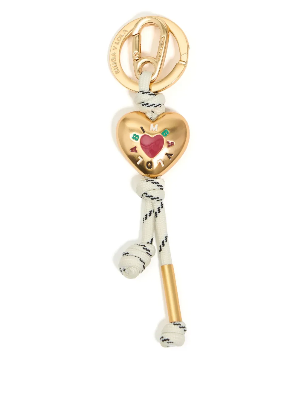 heart-charm keyring