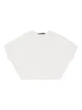 Bimba y Lola pleated-detail short-sleeve top - Neutrals