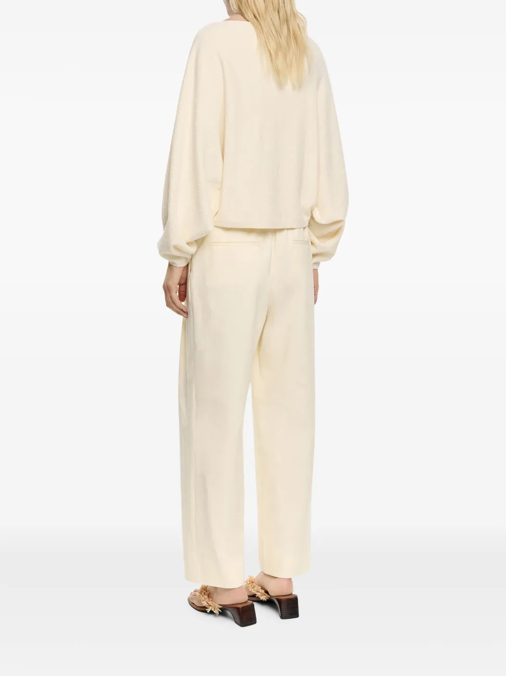 Bimba y Lola Sweater met boothals Beige