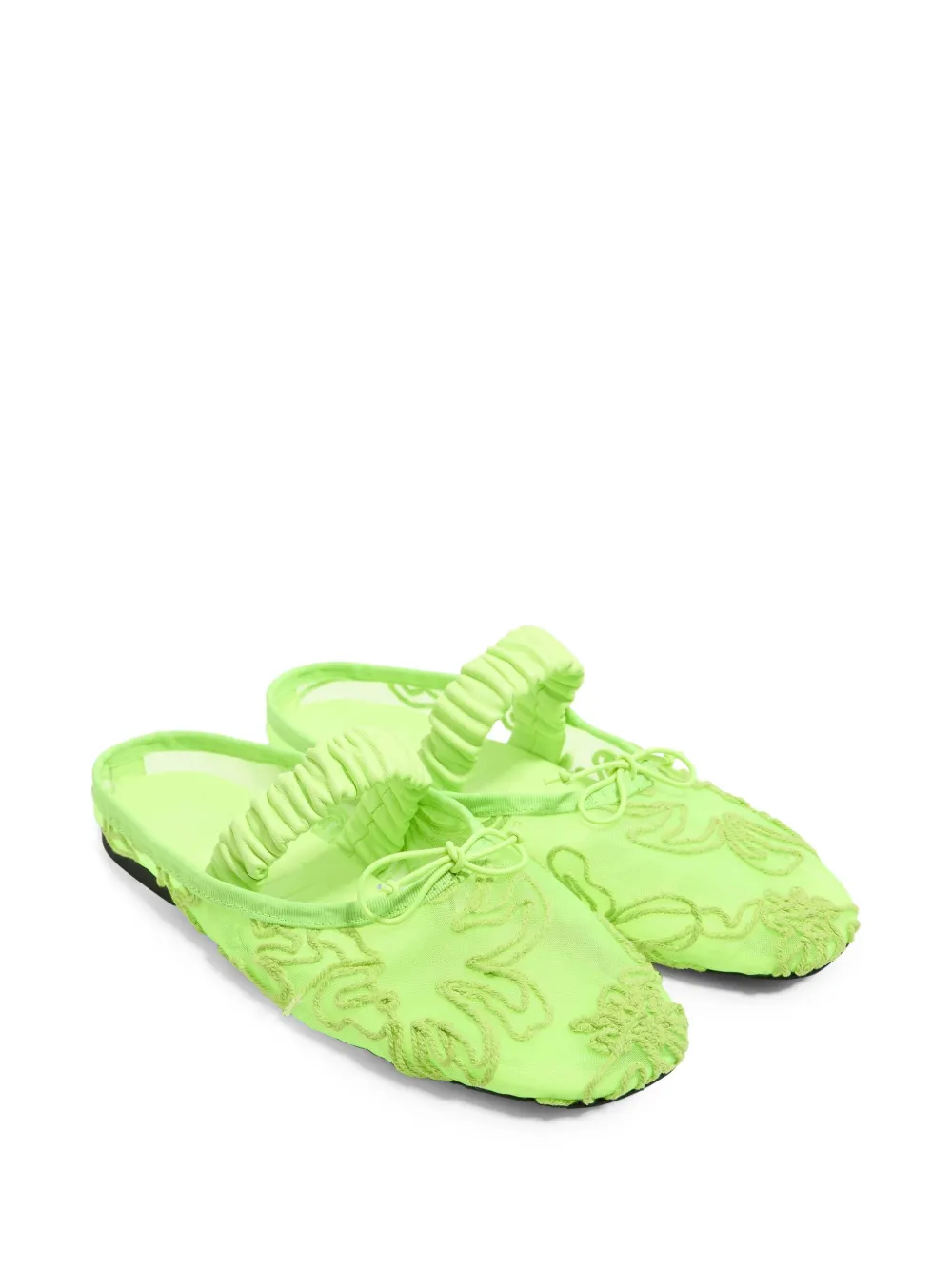 Bimba y Lola mesh ballerina shoes Green