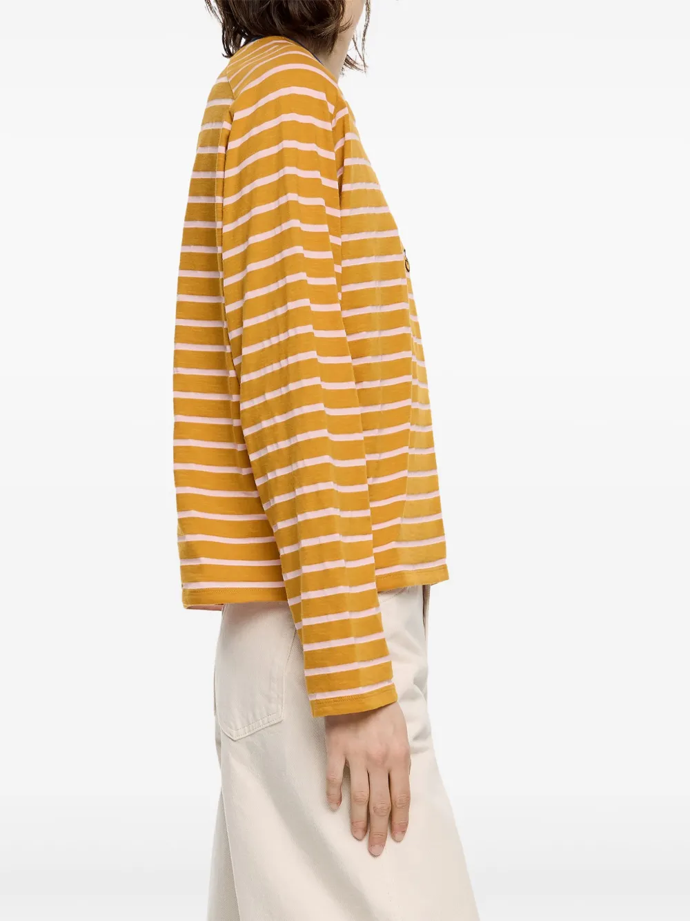 Bimba y Lola Gestreepte top Bruin