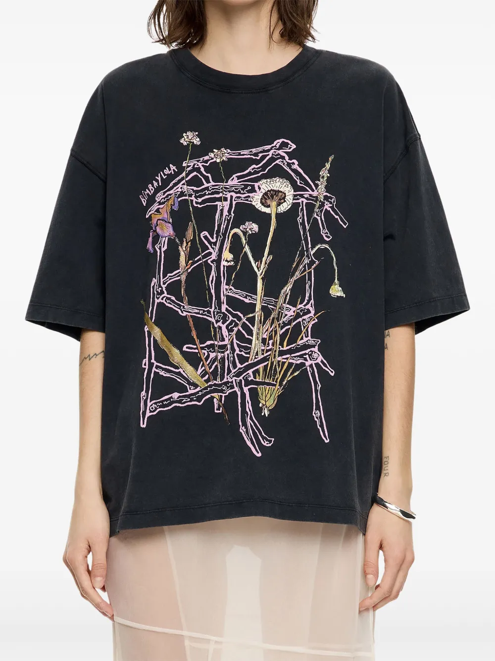Bimba y Lola playera oversize con estampado gráfico | Playeras y jerséis | Image 2